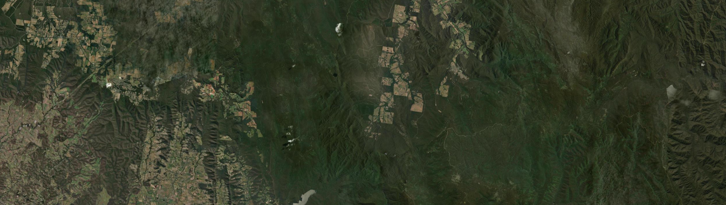 Aerial view of Narbethong, VIC