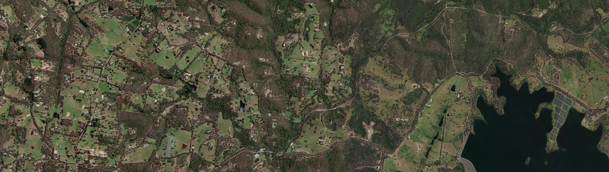 Aerial view of Watsons Creek (Vic.), VIC