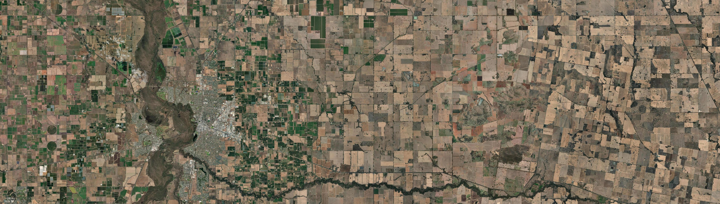 Aerial view of Pine Lodge (Vic.), VIC
