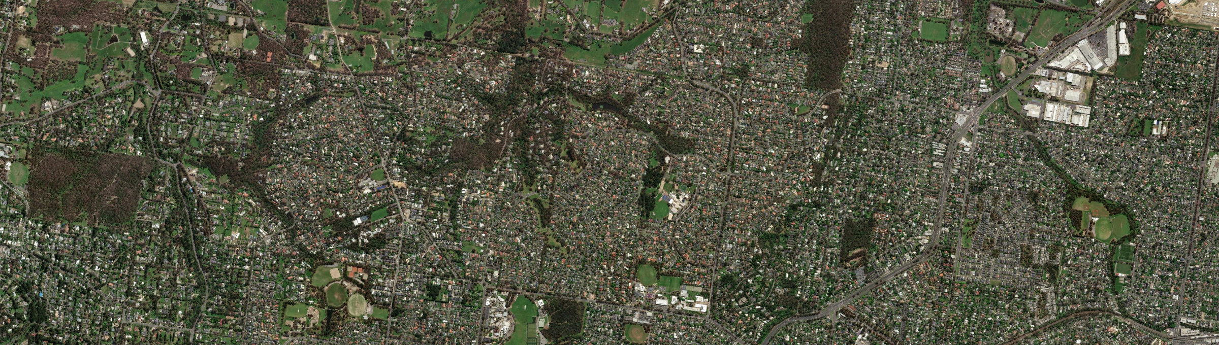Aerial view of Croydon Hills, VIC