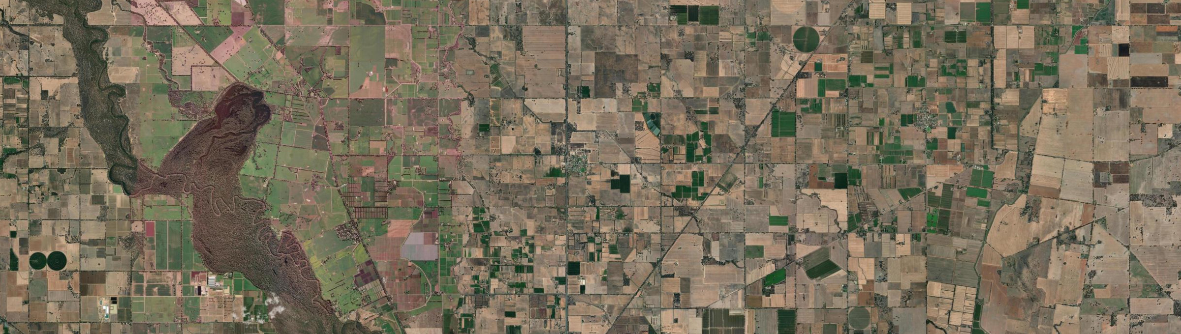 Aerial view of Tallygaroopna, VIC