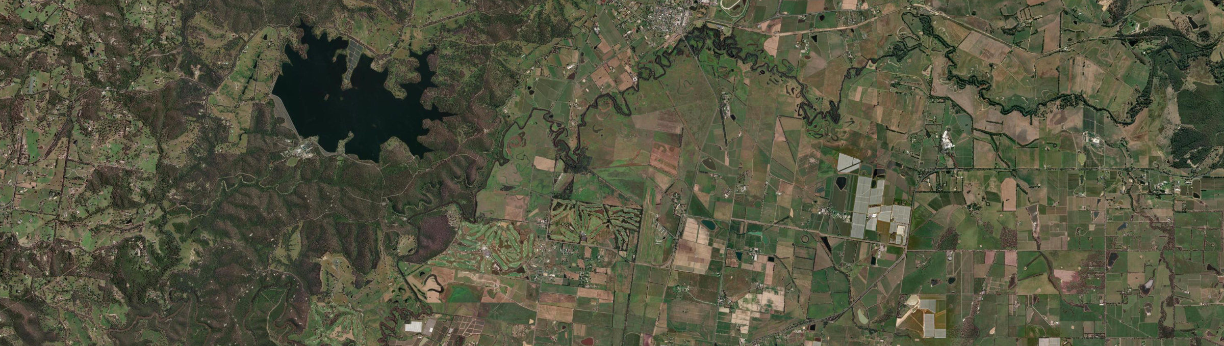 Aerial view of Yering, VIC
