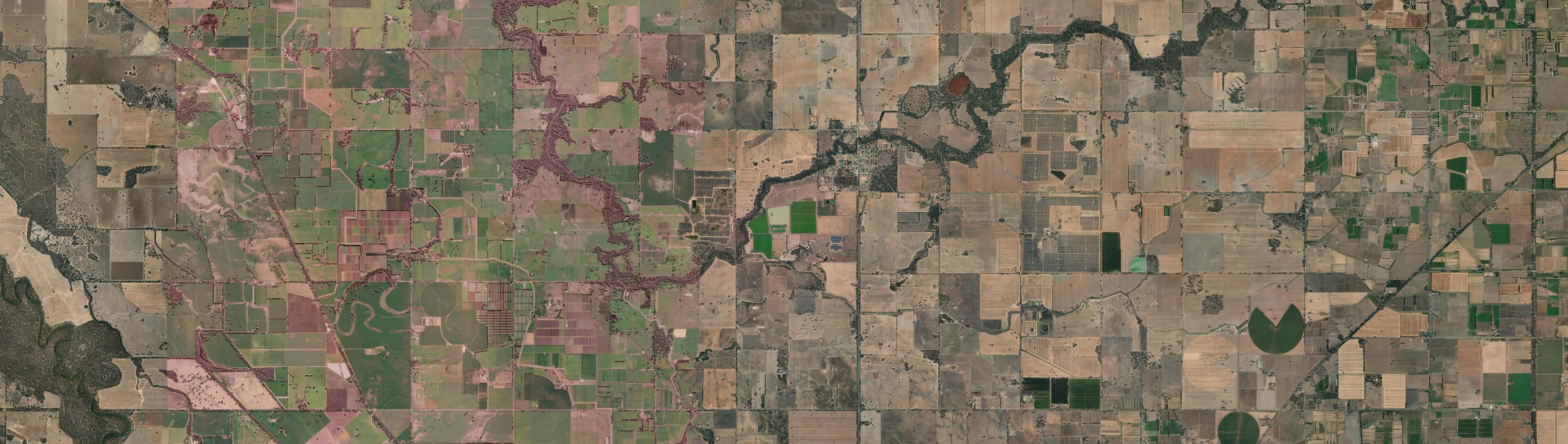Aerial view of Wunghnu, VIC