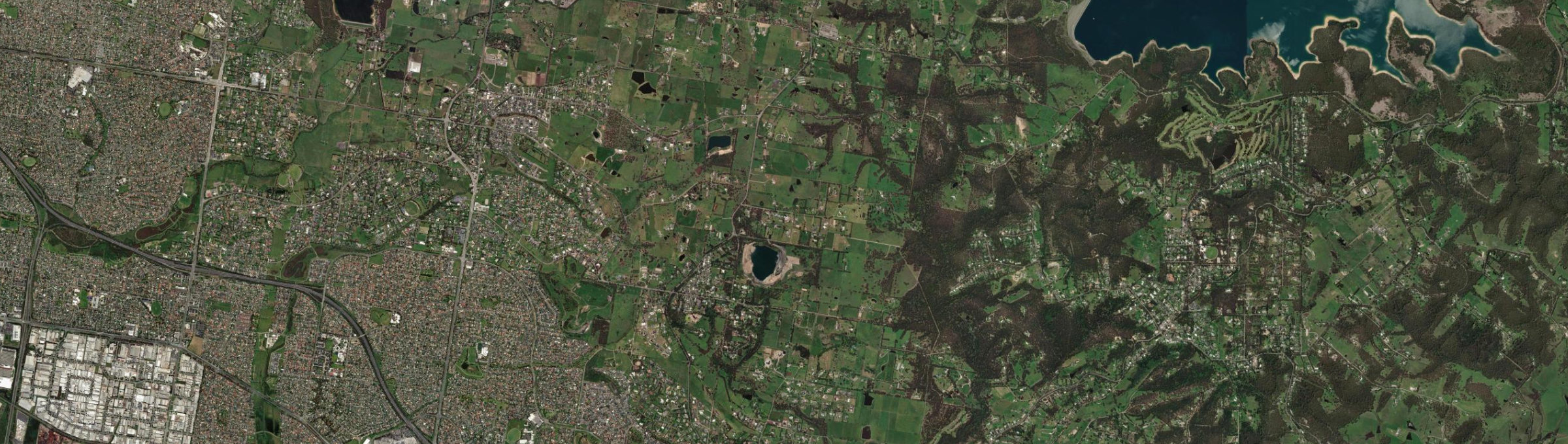 Aerial view of Harkaway, VIC