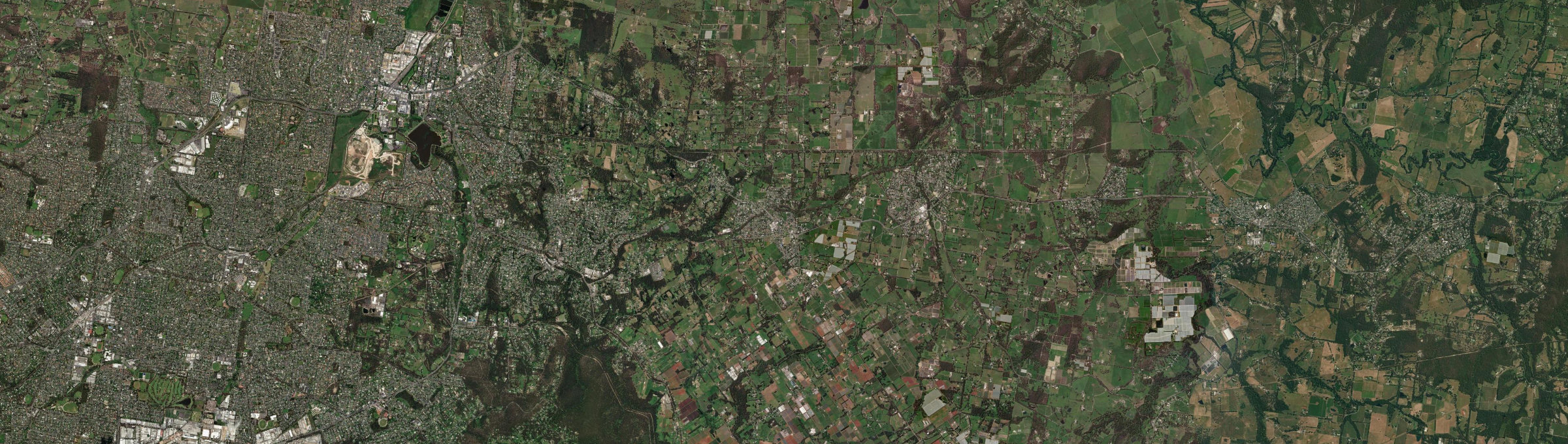 Aerial view of Wandin North, VIC