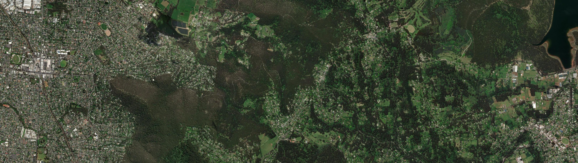 Aerial view of Sassafras (Vic.), VIC