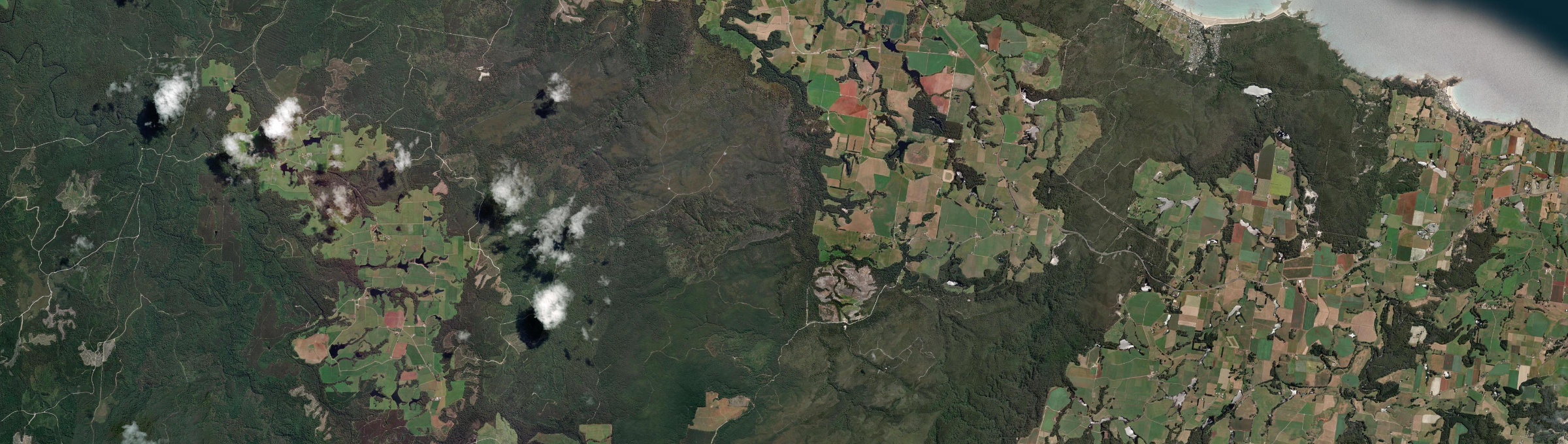 Aerial view of Montumana, TAS