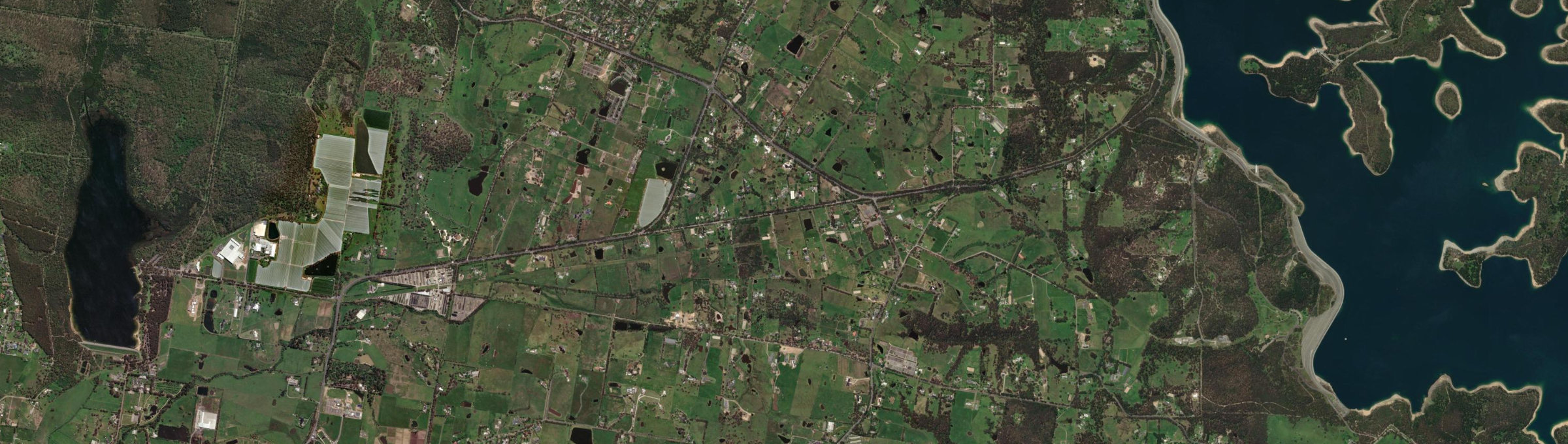 Aerial view of Narre Warren East, VIC