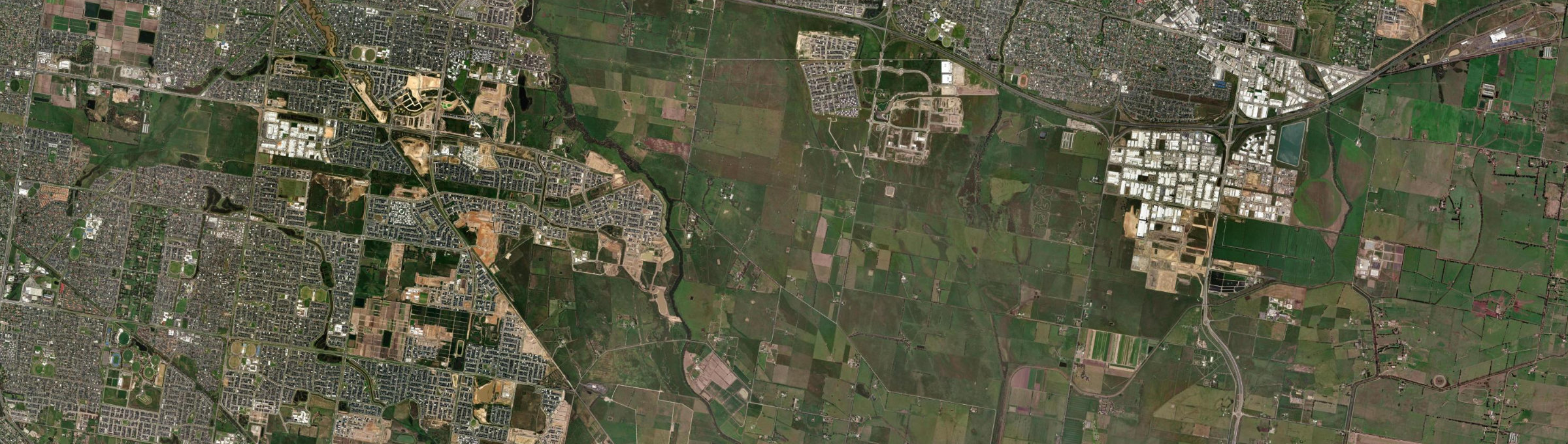 Aerial view of Officer South, VIC