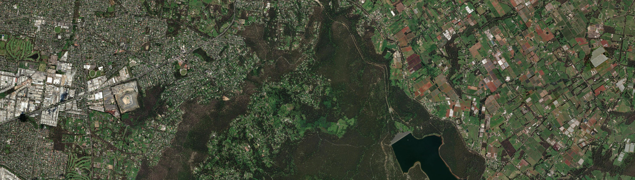 Aerial view of Kalorama, VIC