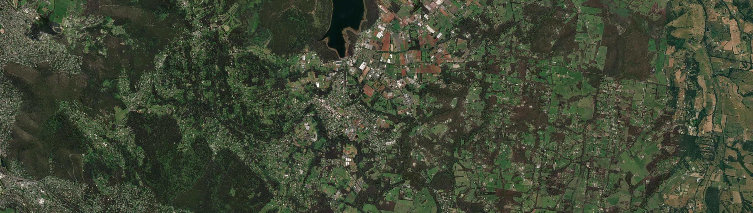 Aerial view of Monbulk, VIC