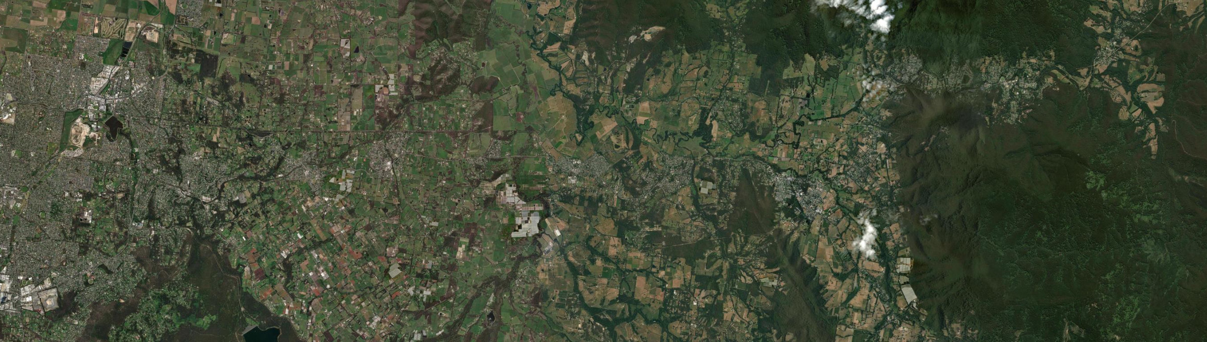 Aerial view of Woori Yallock, VIC