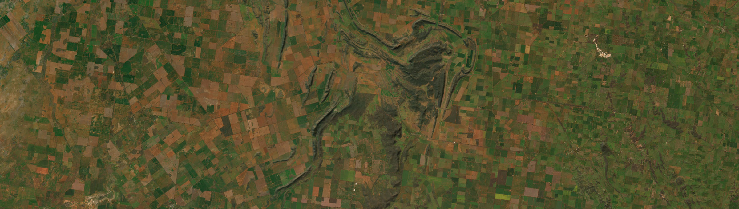 Aerial view of Rankins Springs, NSW