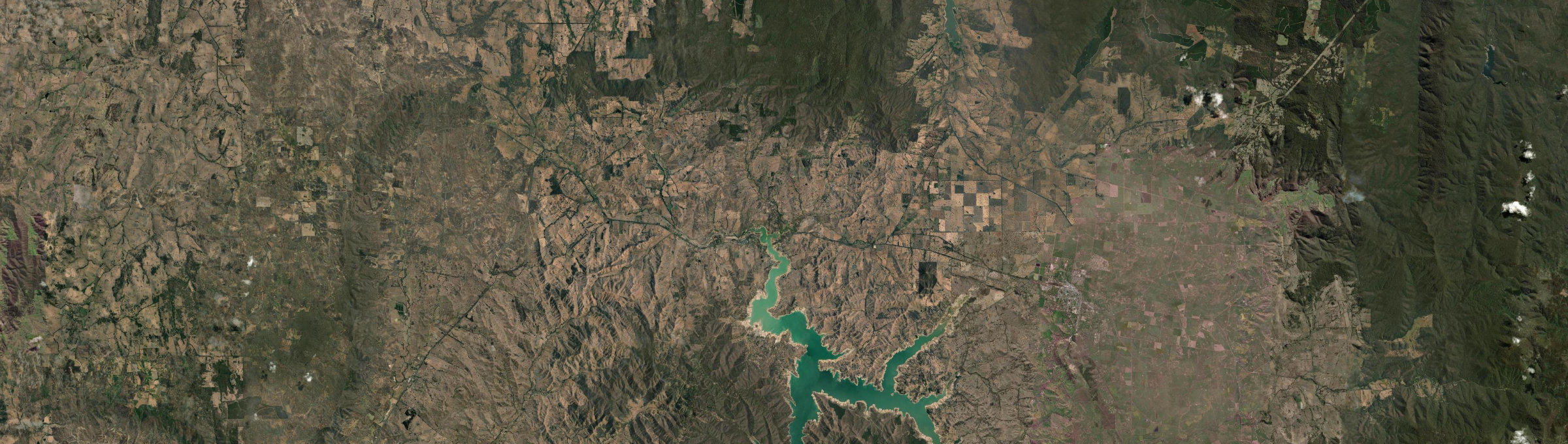 Aerial view of Bonnie Doon (Vic.), VIC