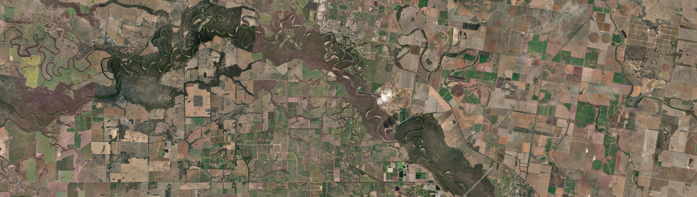 Aerial view of Koonoomoo, VIC