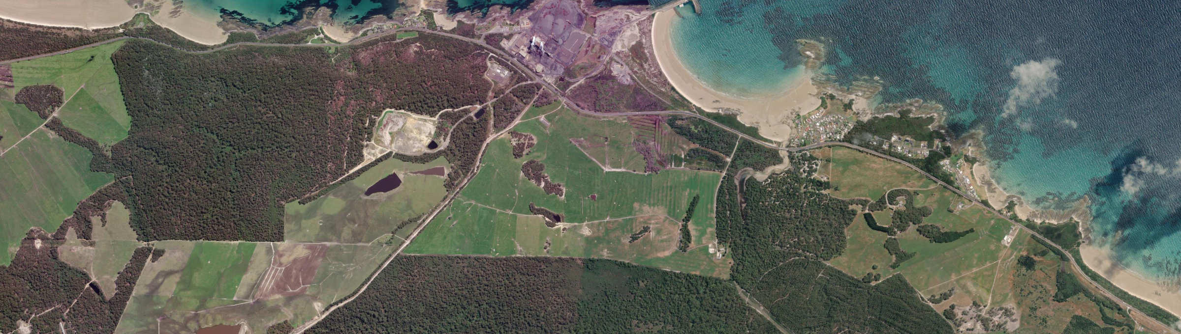 Aerial view of Port Latta, TAS
