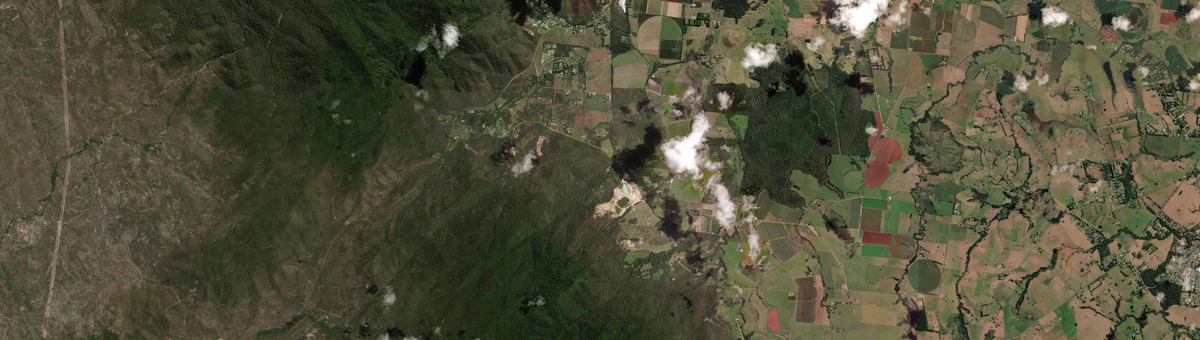 Aerial view of Wongabel, QLD