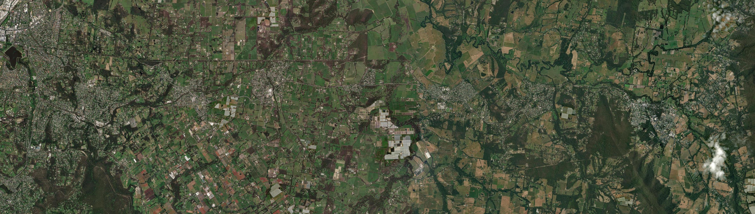 Aerial view of Seville East, VIC
