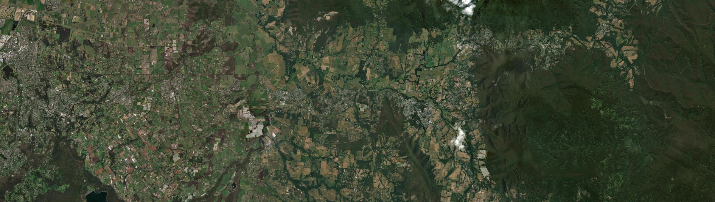 Aerial view of Launching Place, VIC