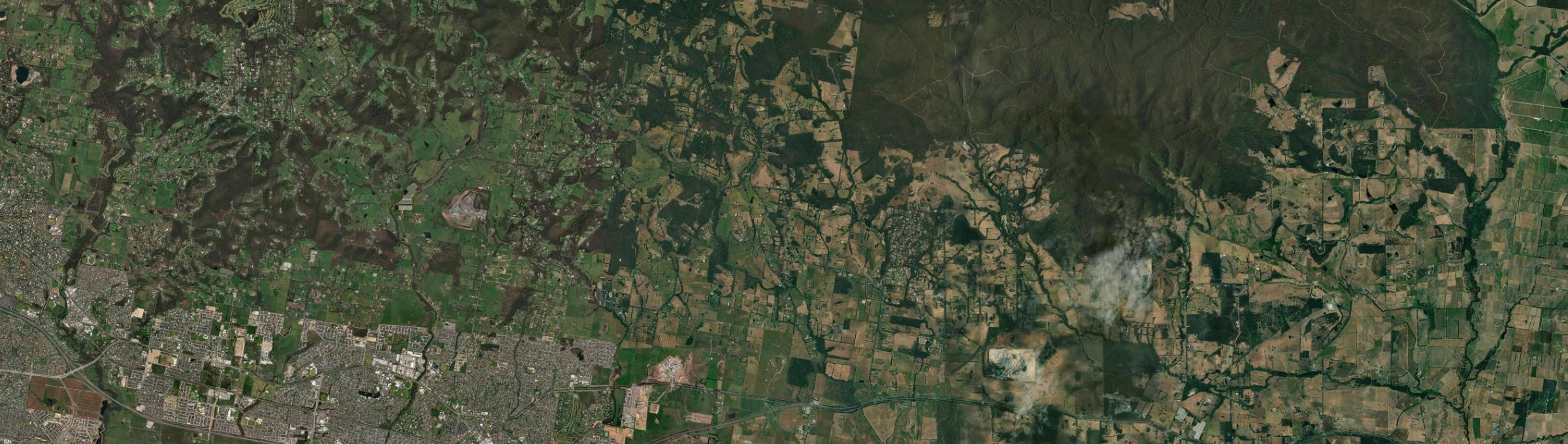 Aerial view of Nar Nar Goon North, VIC