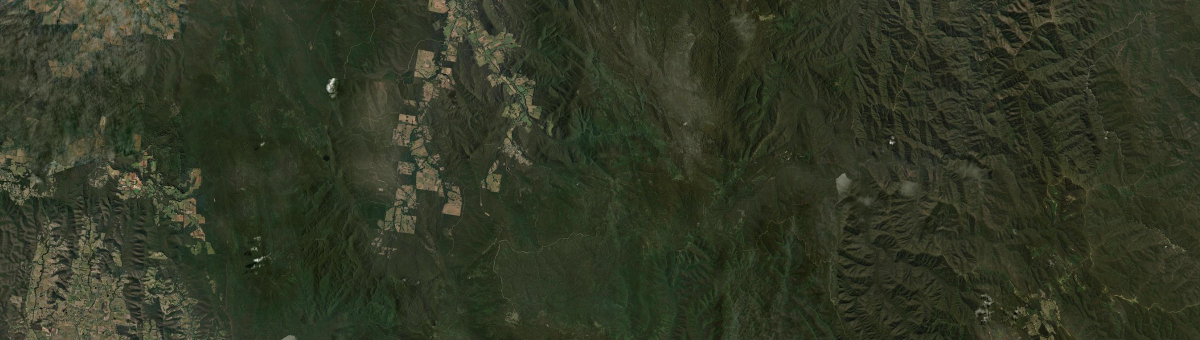 Aerial view of Marysville, VIC