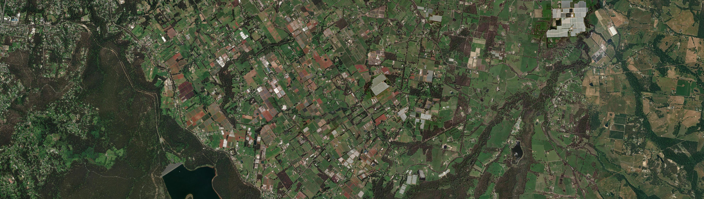 Aerial view of Wandin East, VIC