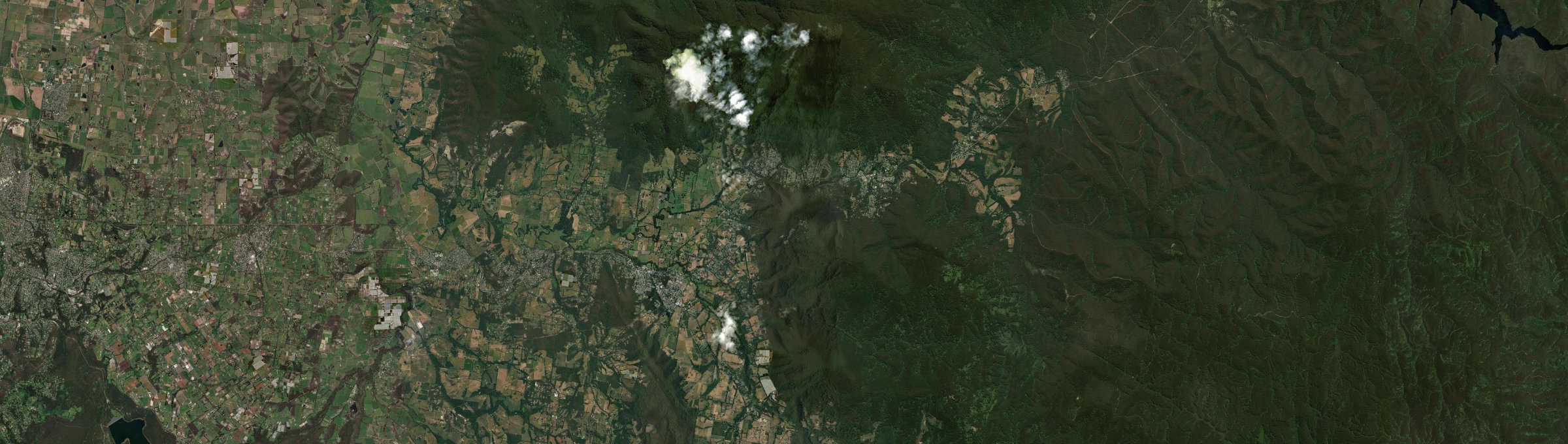 Aerial view of Wesburn, VIC