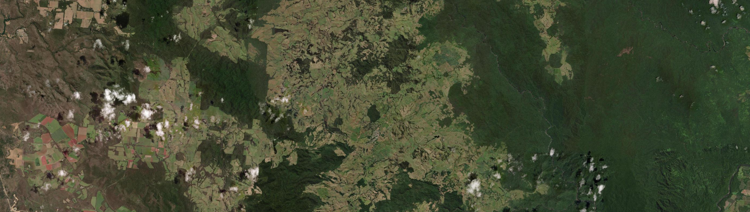 Aerial view of Millaa Millaa, QLD