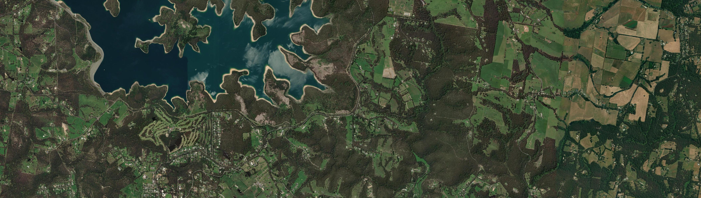 Aerial view of Dewhurst, VIC