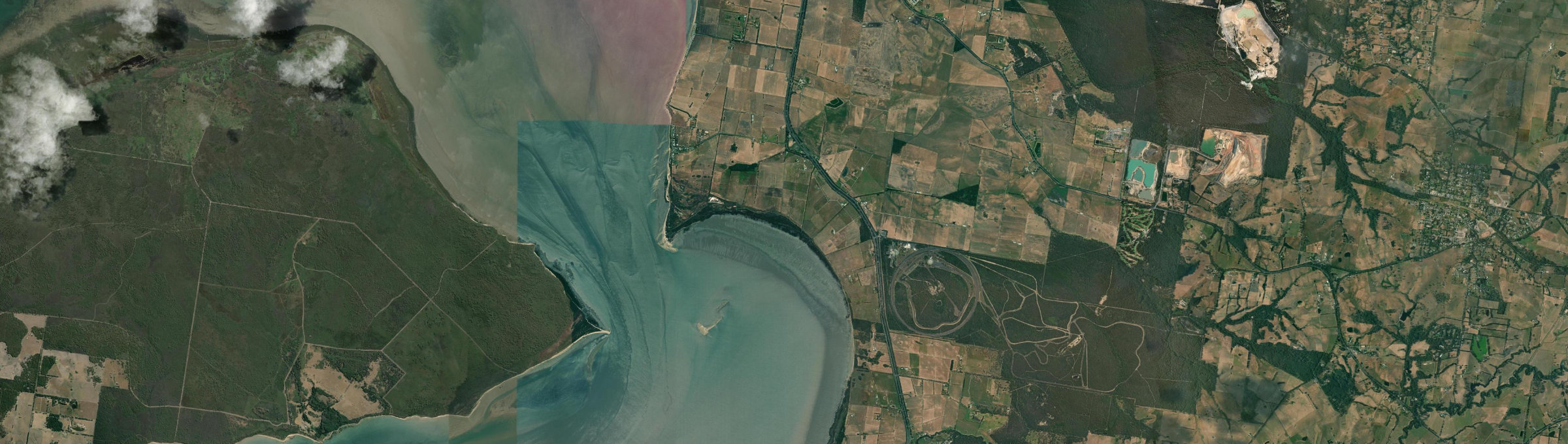 Aerial view of Jam Jerrup, VIC
