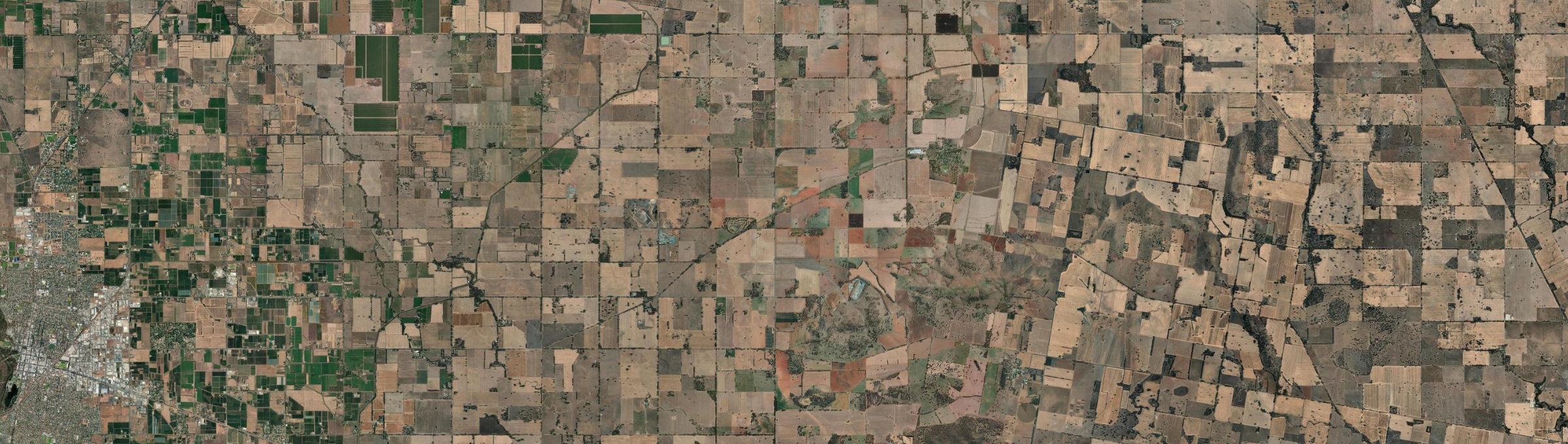 Aerial view of Cosgrove (Vic.), VIC