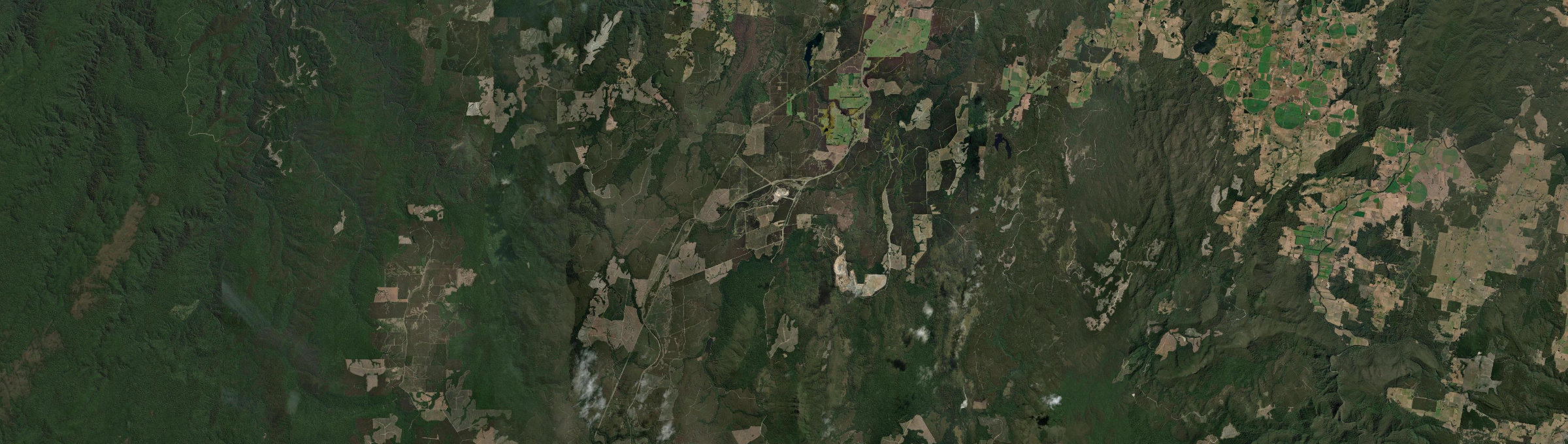 Aerial view of Hampshire, TAS