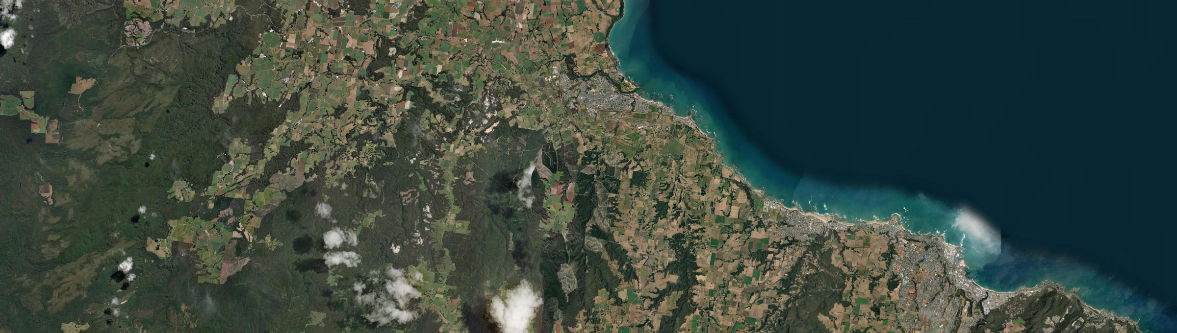 Aerial view of Wynyard, TAS