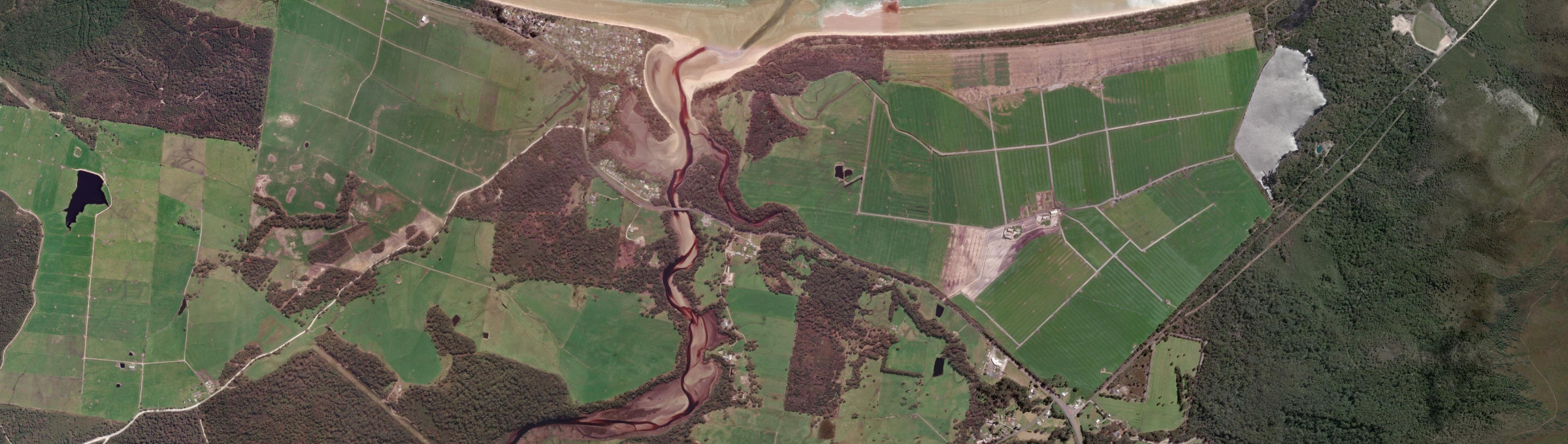 Aerial view of Detention, TAS