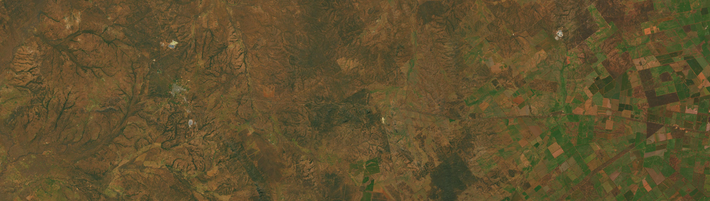 Aerial view of Canbelego, NSW