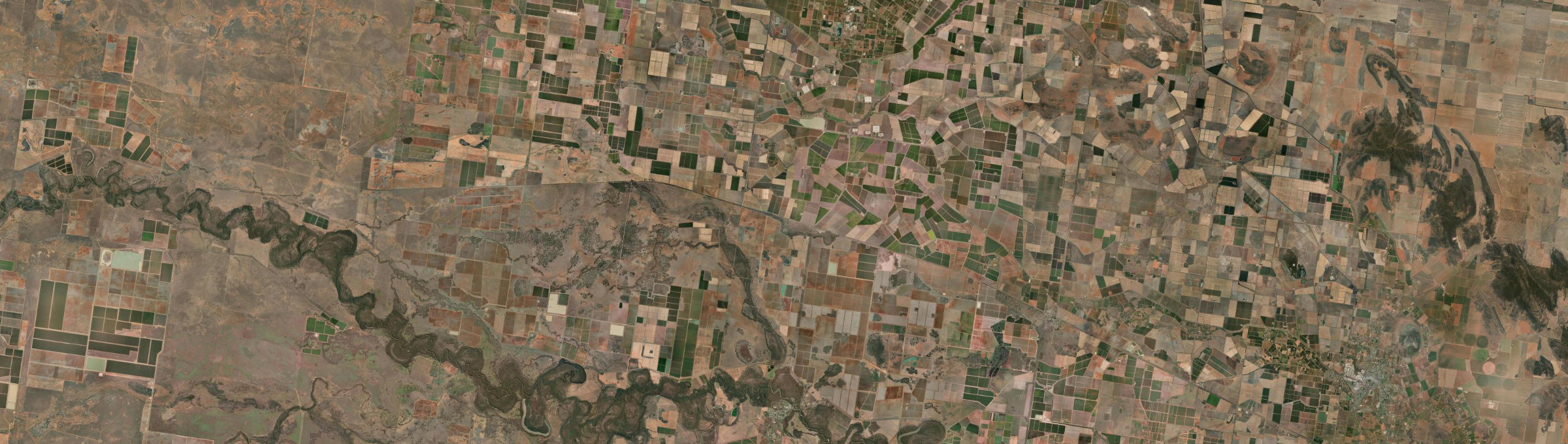 Aerial view of Willbriggie, NSW