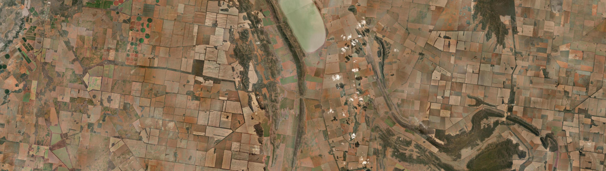 Aerial view of Monia Gap, NSW