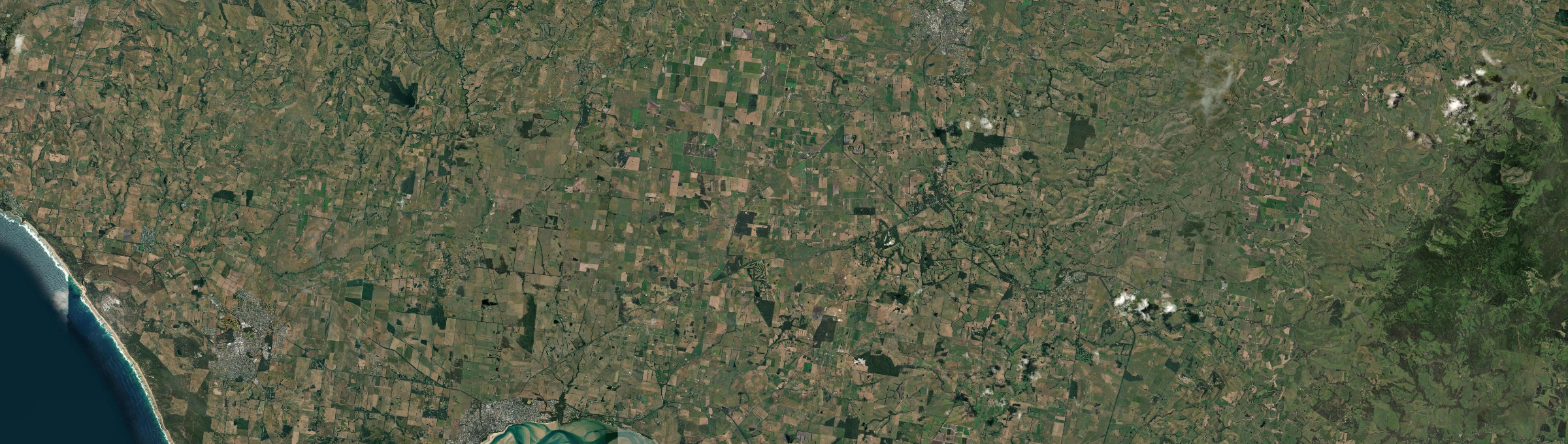 Aerial view of Leongatha South, VIC
