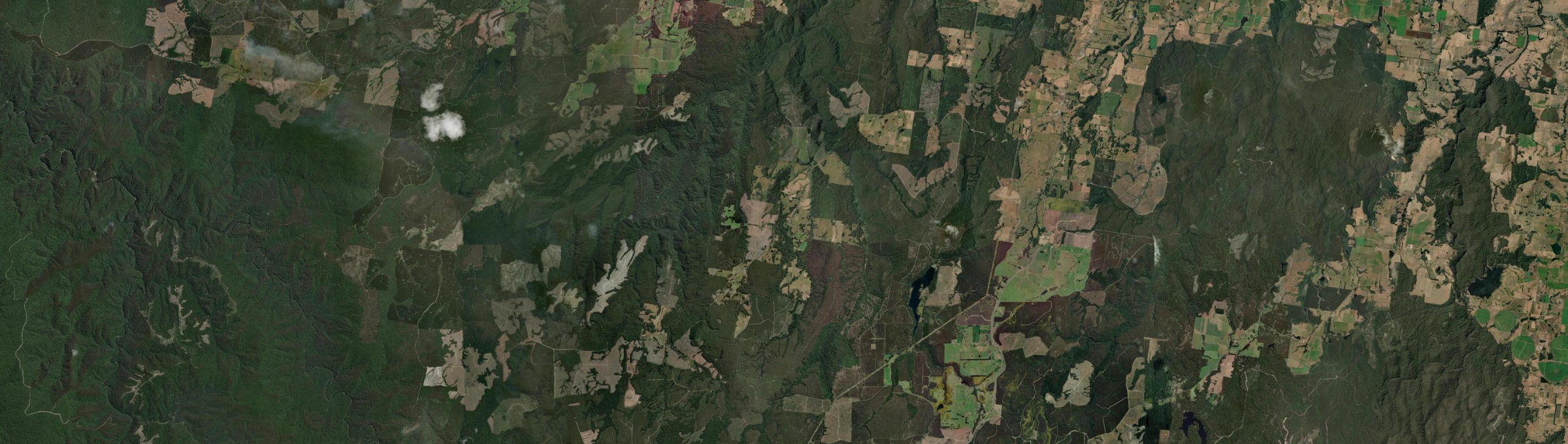 Aerial view of Tewkesbury, TAS