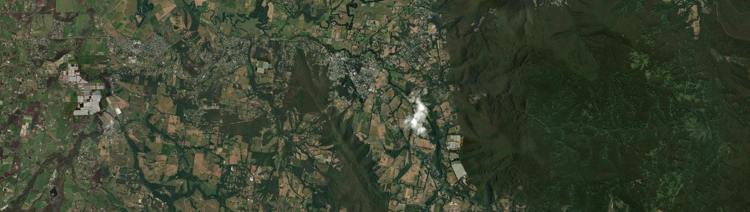 Aerial view of Yarra Junction, VIC