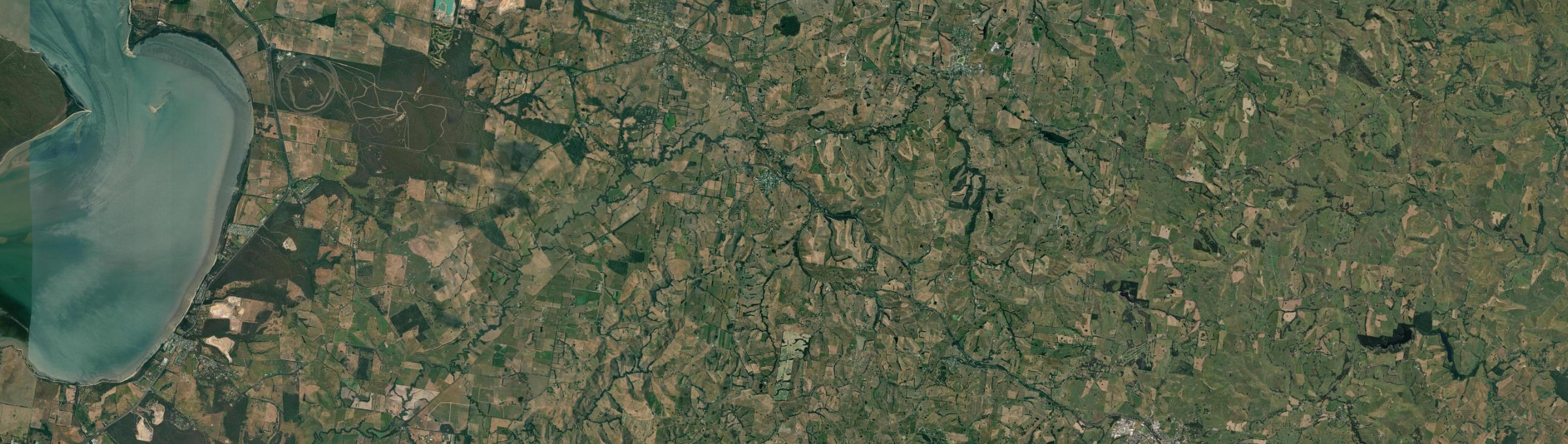 Aerial view of Loch, VIC