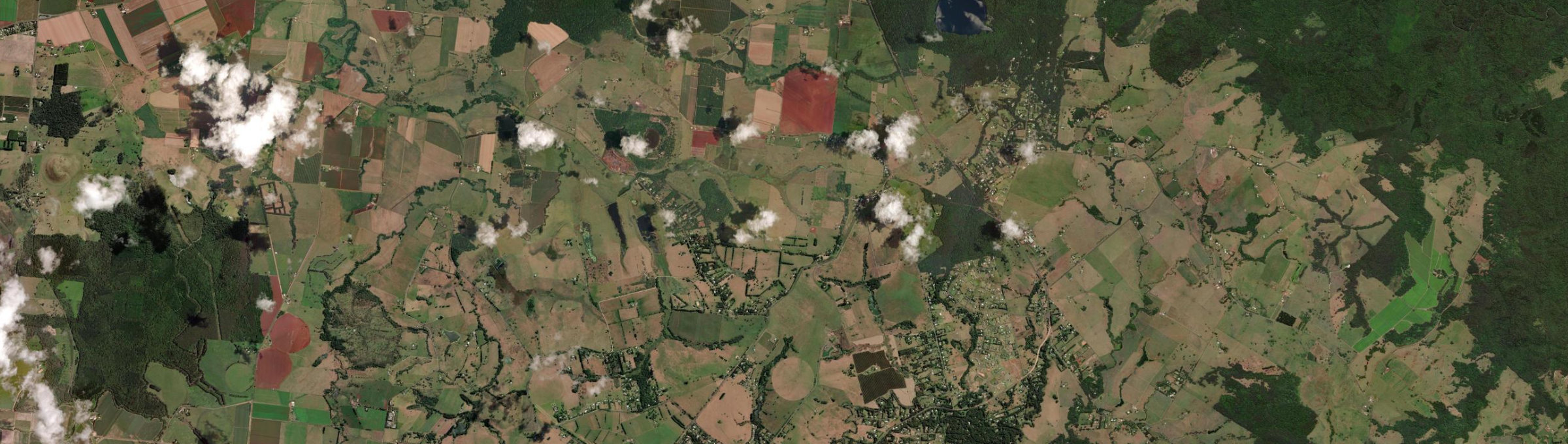Aerial view of Peeramon, QLD