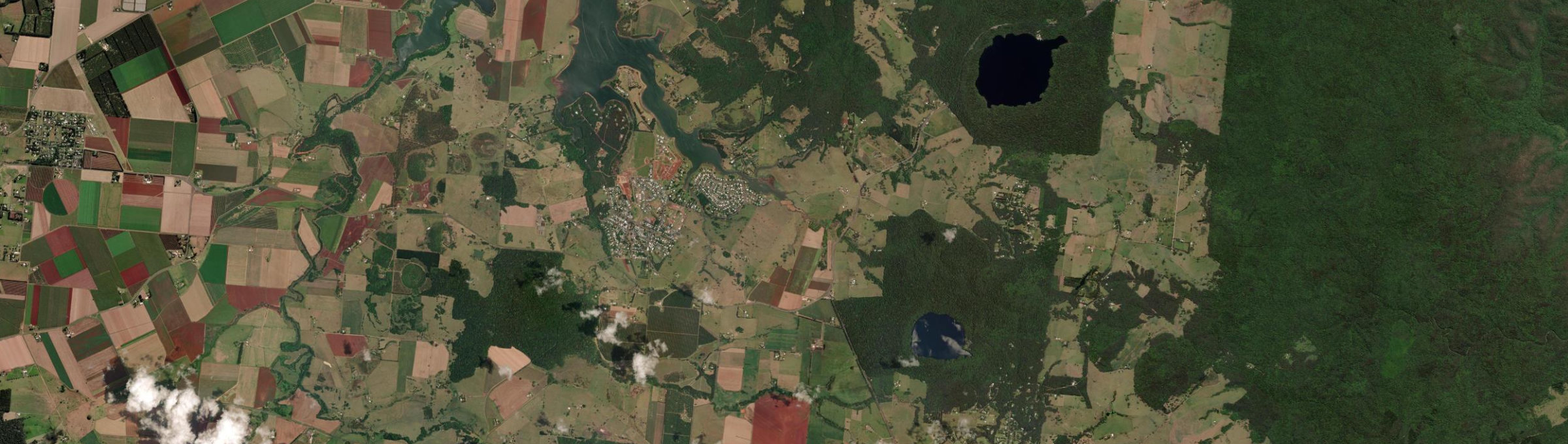 Aerial view of Yungaburra, QLD