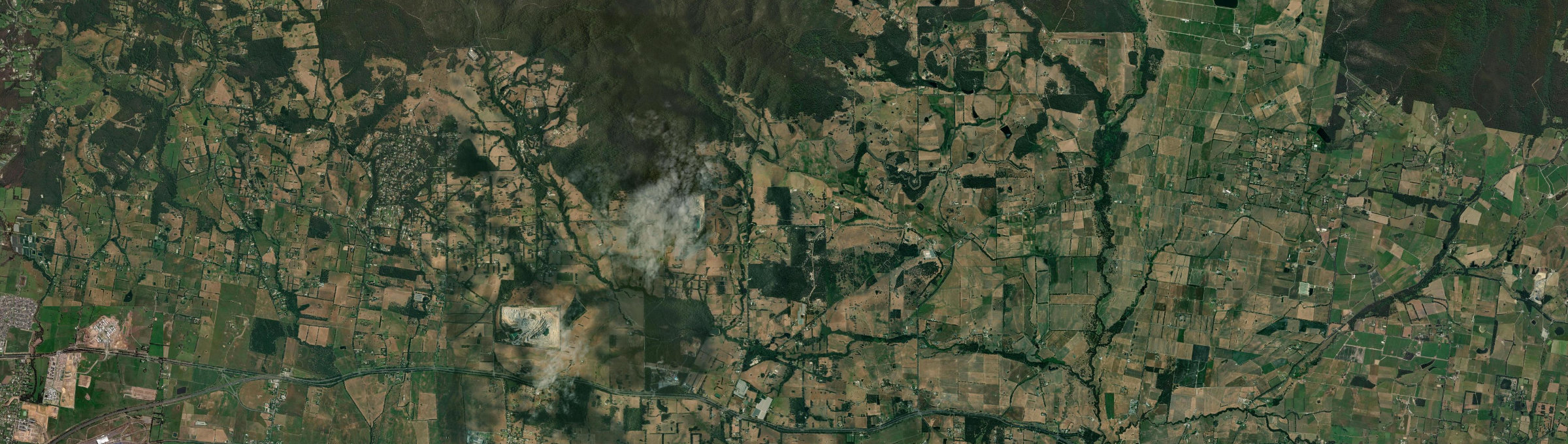 Aerial view of Garfield North, VIC
