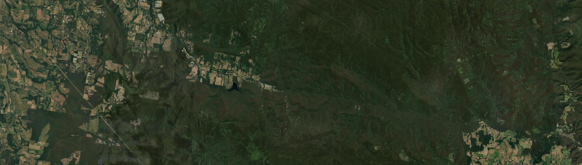 Aerial view of Powelltown, VIC