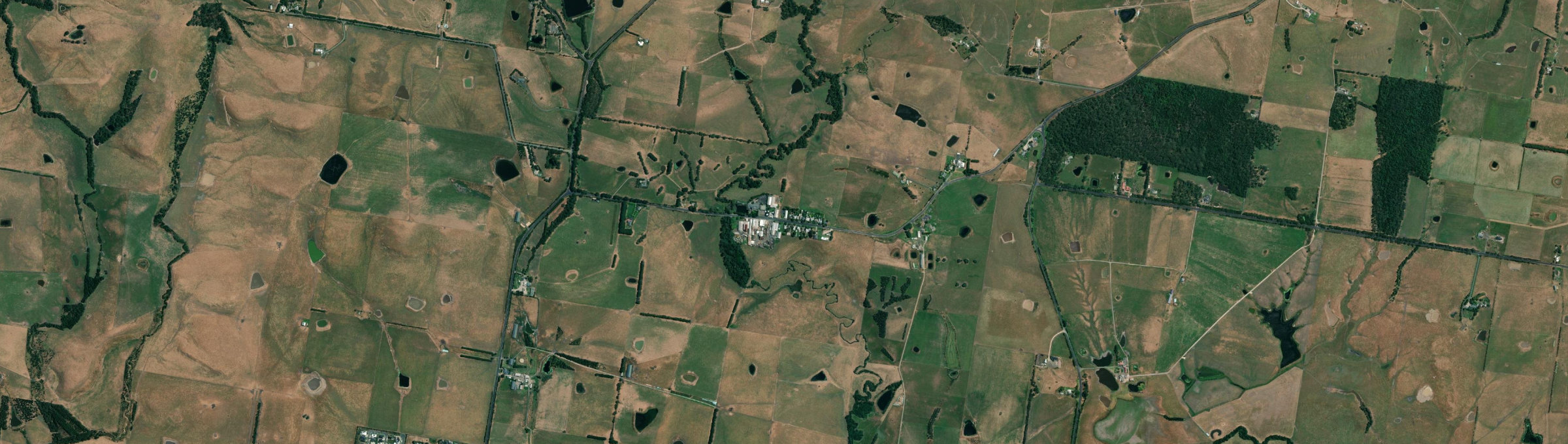Aerial view of Archies Creek, VIC