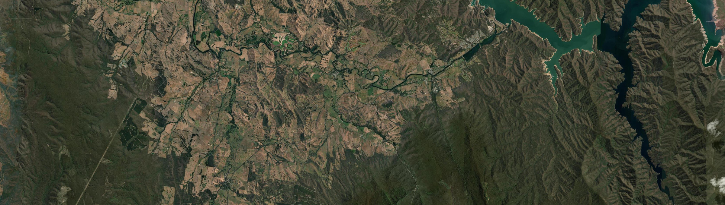 Aerial view of Thornton (Vic.), VIC