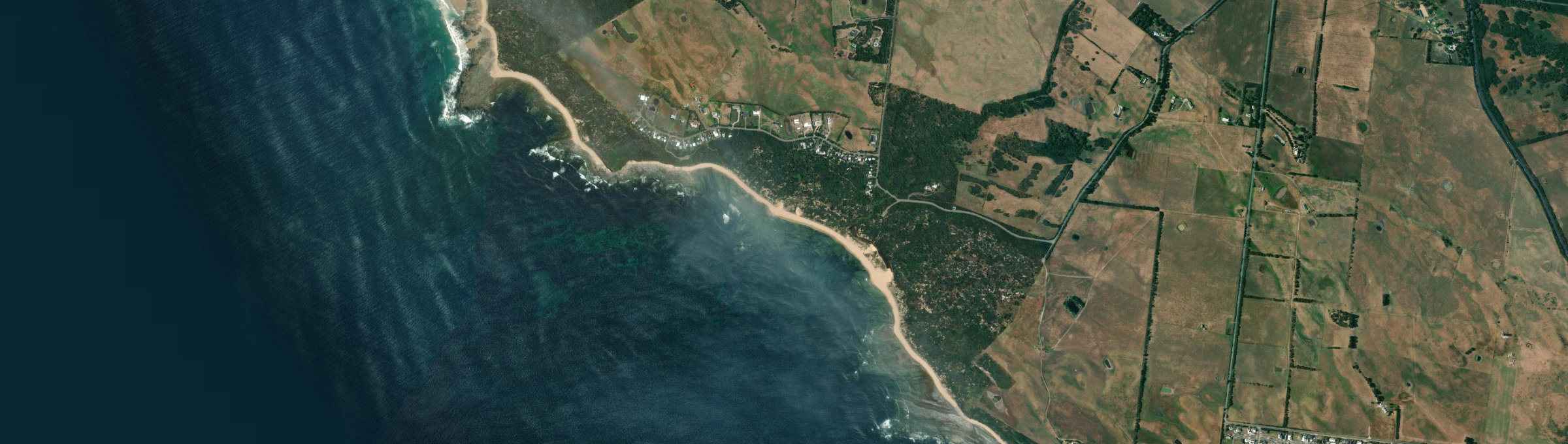 Aerial view of Harmers Haven, VIC