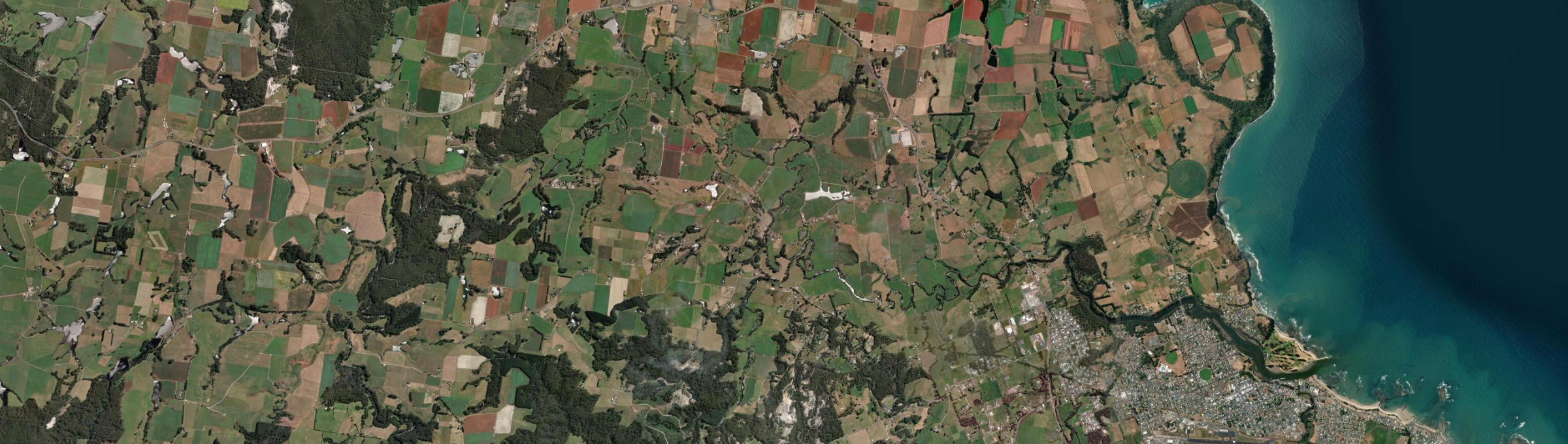 Aerial view of Flowerdale (Tas.), TAS