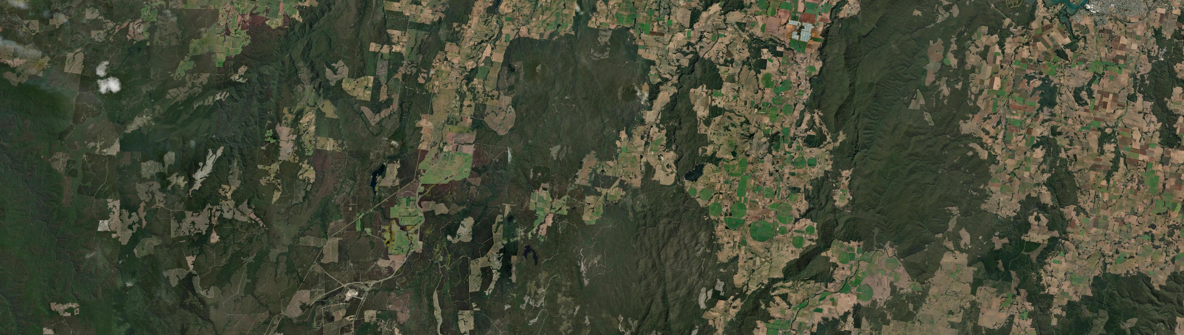 Aerial view of Upper Natone, TAS